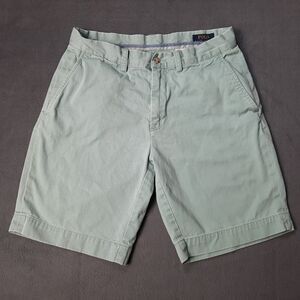 Polo Ralph Lauren Shorts Men 30 x 9 Green Mint Chino Smart Casual Old Money